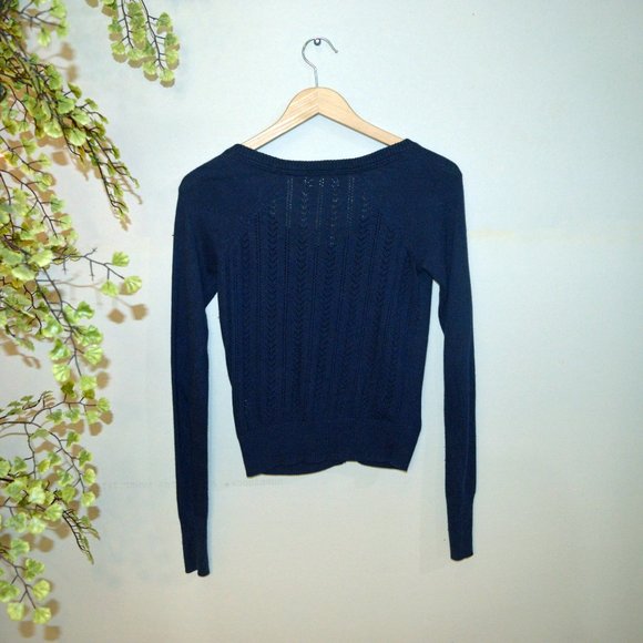 3/$15 🌺 Garage Navy Blue Cardigan - Picture 3 of 16